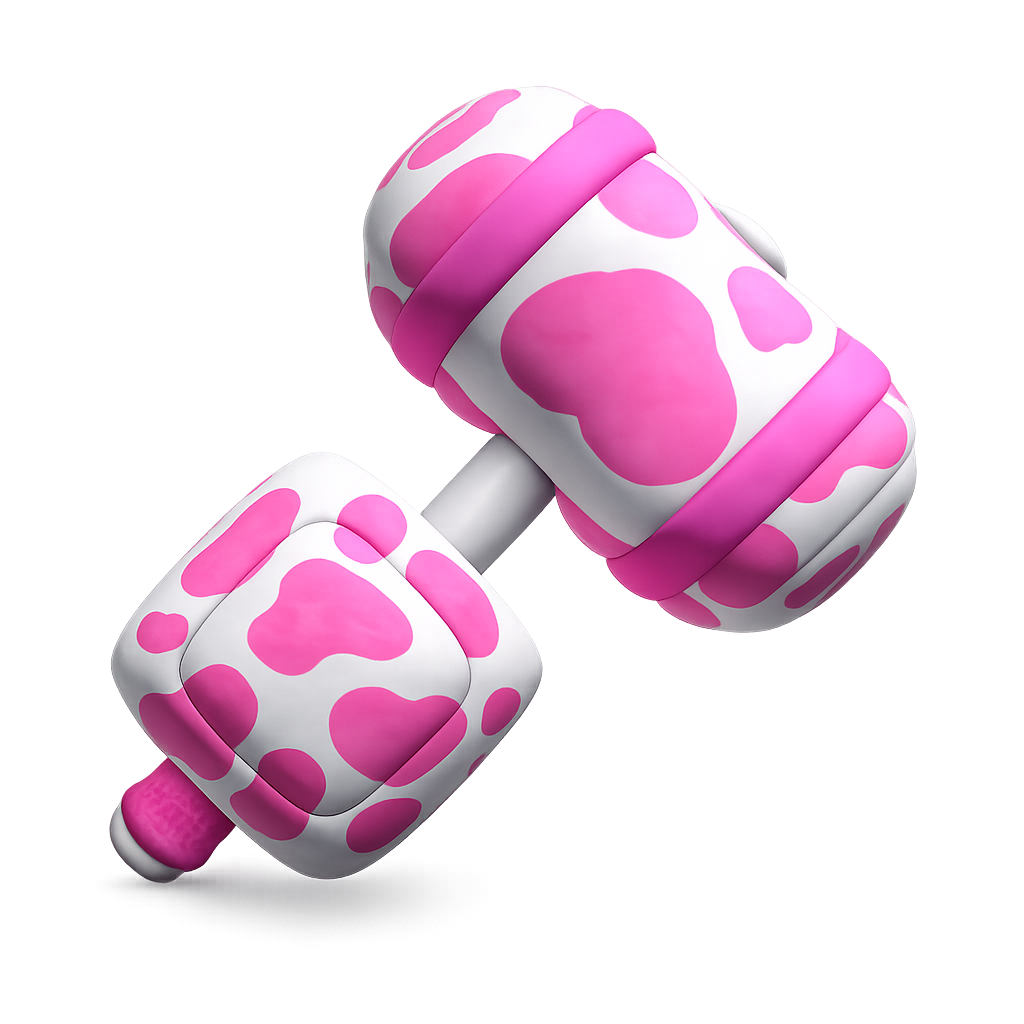 Strawberry Moo Plushie Set